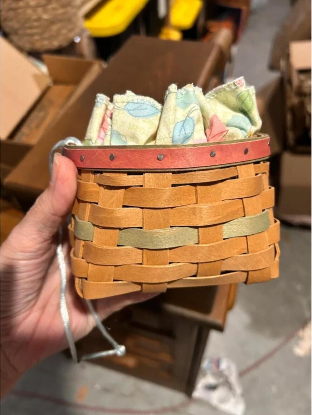 Longaberger basket combo pastel  colors